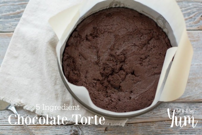 5 ingredient Chocolate Torte