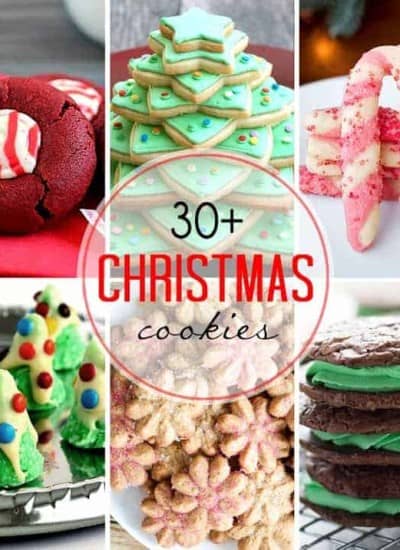 More than 30 holiday cookies for gift giving or cookie trays!
