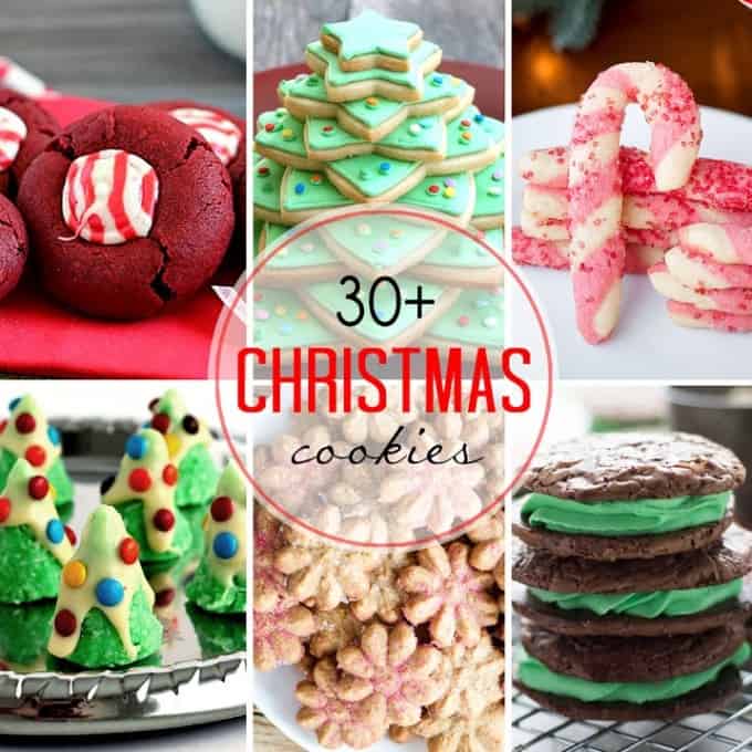 More than 30 holiday cookies for gift giving or cookie trays!