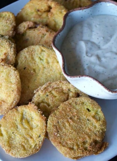 Kick the flavor up by adding Ranch dressing mix to your Fried Green Tomatoes.