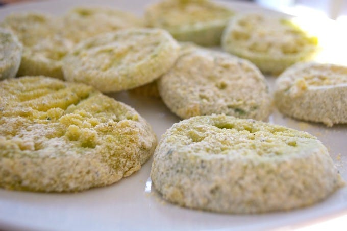 Kick the flavor up by adding Ranch dressing mix to your Fried Green Tomatoes.