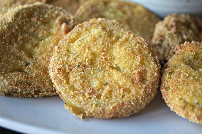 Kick the flavor up by adding Ranch dressing mix to your Fried Green Tomatoes.