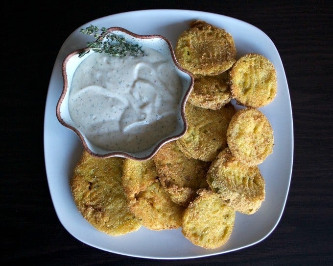 Kick the flavor up by adding Ranch dressing mix to your Fried Green Tomatoes.