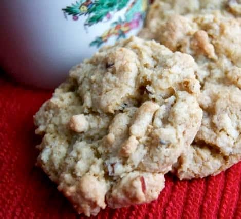 Pecan Oatmeal White Chocolate Chip Cookies - not your grandmother's oatmeal cookie.