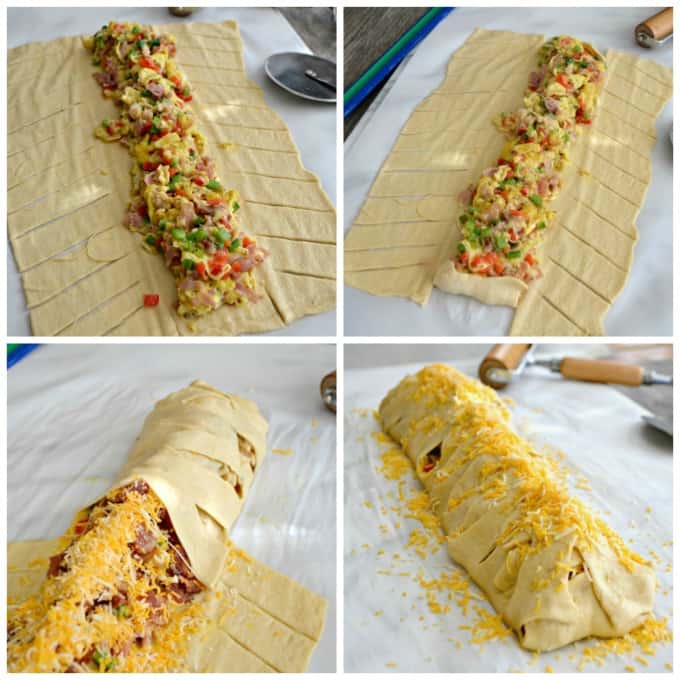 A delicious treat for breakfast and a new take on a Denver Omelet, this braid is full of flavor and is really very easy to make.