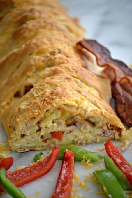 A delicious treat for breakfast and a new take on a Denver Omelet, this braid is full of flavor and is really very easy to make.