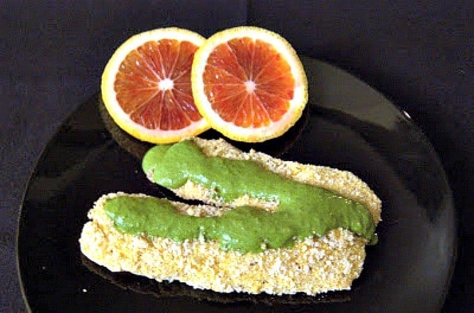 Breaded Tilapia with Cilantro Citrus Sauce