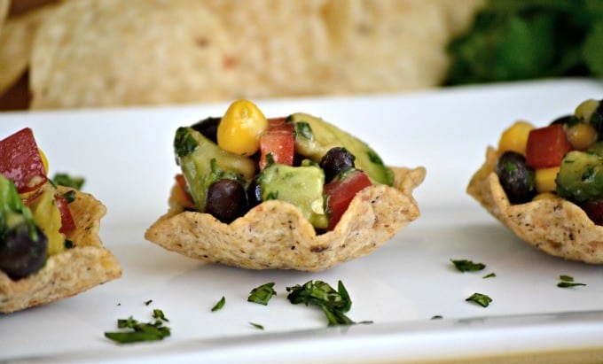 Galaxy Salsa - an Avocado From Mexico, black beans, corn, red pepper, and more make this great Game Day Salsa that your party goers will go nuts for!