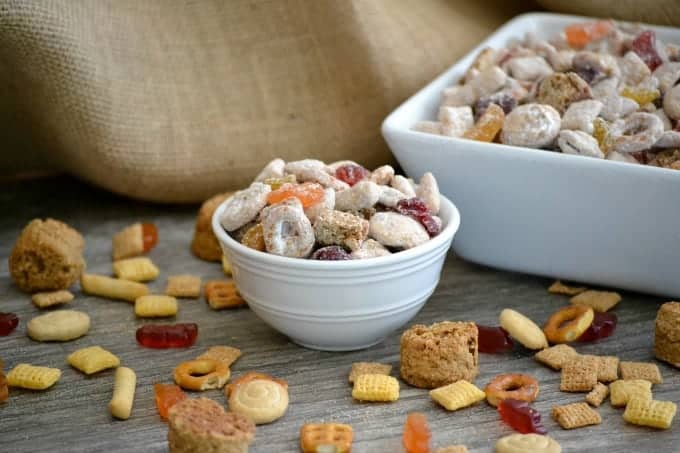 This Cookie Butter Snack Mix is a combination of fun snacks that you'll feel good about serving your kids and they'll enjoy eating it!