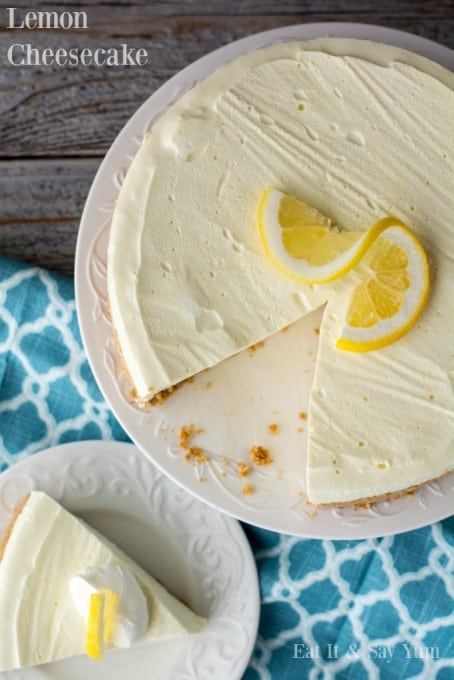 No bake Lemon Cheesecake- you can serve this dessert all Spring and Summer 365