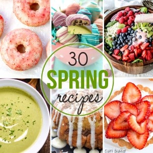These 30 Spring recipes from lunches to dinners, desserts and more will have you jumping for joy and enjoying the flavors of the season! 