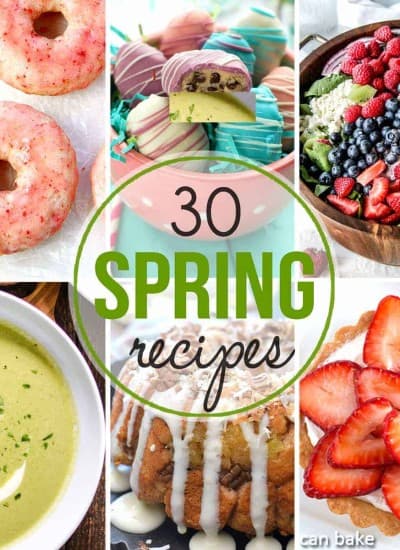 These 30 Spring recipes from lunches to dinners, desserts and more will have you jumping for joy and enjoying the flavors of the season! 