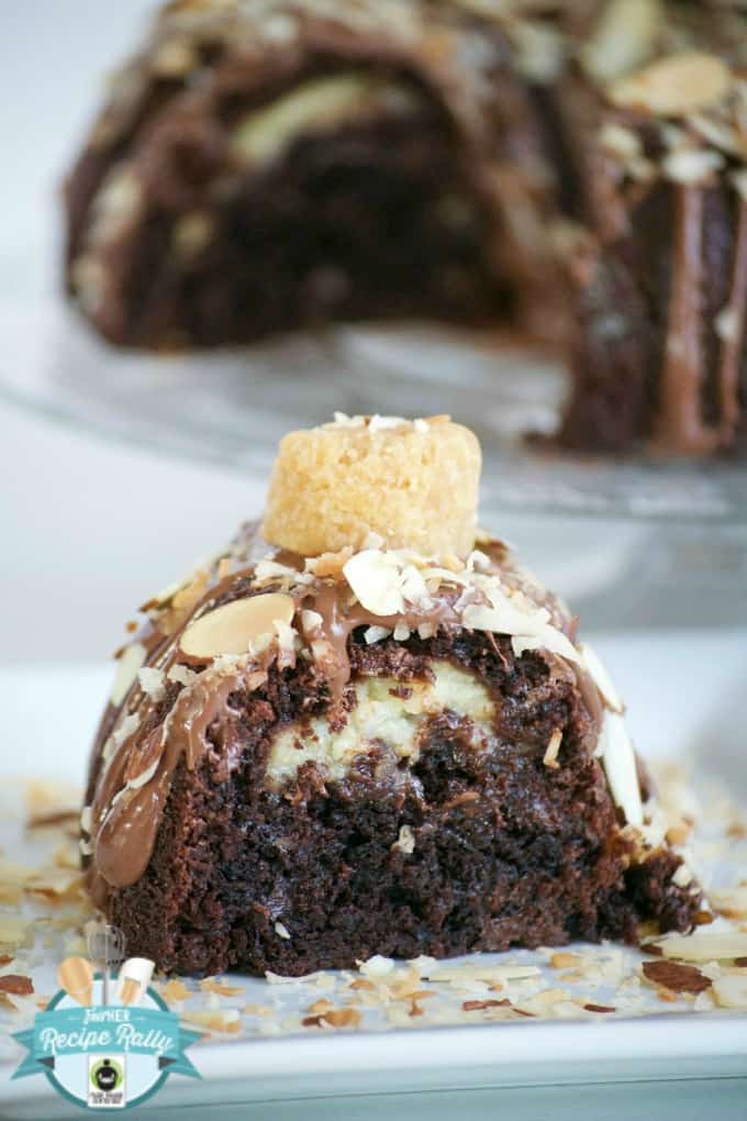 Double Chocolate Coconut Cream Filled Bundt Cake