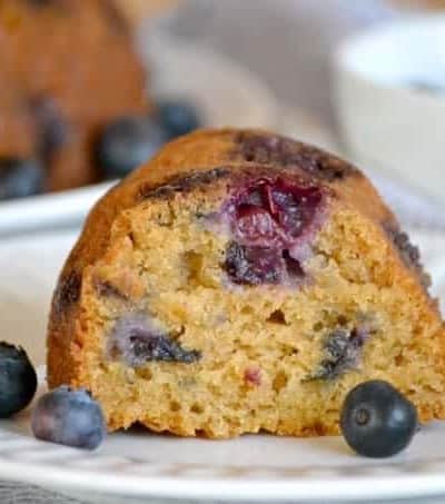 This Eggless Blueberry Coriander Bundt Cake made with fresh blueberries and the spicy-sweet taste of coriander can be enjoyed with breakfast or as dessert!