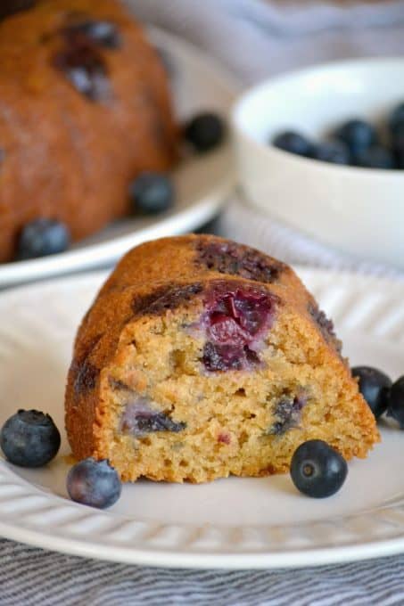 This Eggless Blueberry Coriander Bundt Cake made with fresh blueberries and the spicy-sweet taste of coriander can be enjoyed with breakfast or as dessert!