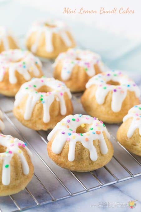 Mini Lemon Bundt Cakes