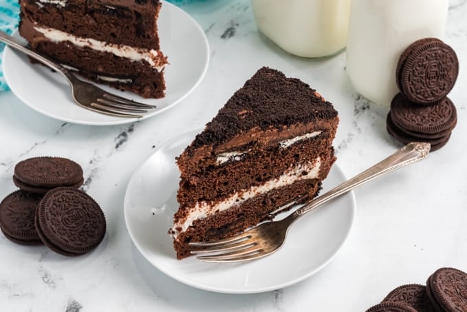 A slice of Oreo Cake