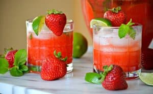 Fresh strawberries give the classic mojito a refreshing twist. These Strawberry Mojitos will be your new favorite drink of summer!
