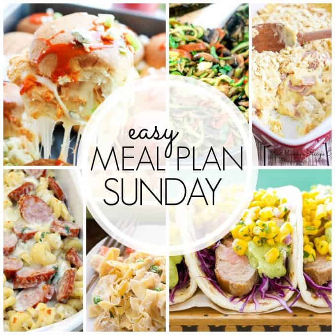 With Easy Meal Plan Sunday {Week 56}, these six dinners, two desserts and a breakfast recipe will help you remove the guesswork from this week's meal planning. Enjoy!