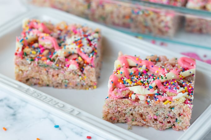 Rice Krispie Treats with Circus Animal Cookies