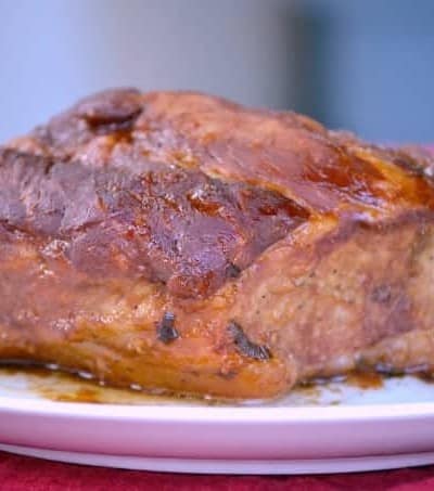 This Slow Cooker Spicy Orange Pork Roast uses the slow cooker to make an easy pork roast with lots of great flavor! Eat it sliced or shred it to use in lettuce wraps.