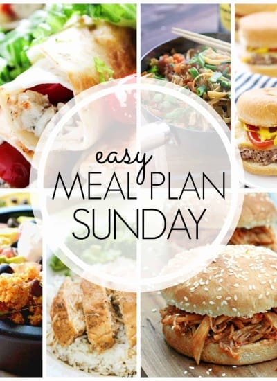 With Easy Meal Plan Sunday {Week 60}, these six dinners, two desserts and a breakfast recipe will help you remove the guesswork from this week's meal planning. Enjoy!
