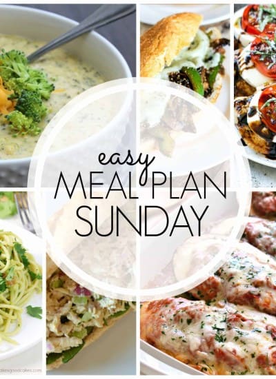 With Easy Meal Plan Sunday {Week 61}, these six dinners, two desserts and a breakfast recipe will help you remove the guesswork from this week's meal planning. Enjoy!