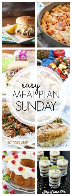With Easy Meal Plan Sunday {Week 59}, these six dinners, two desserts and a breakfast recipe will help you remove the guesswork from this week's meal planning. Enjoy!