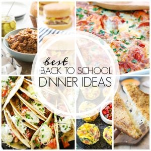 These Best Back to School Dinner Ideas are easy entrees to help see you through the busy school year. Put an easy AND feel good dinner on the table tonight!