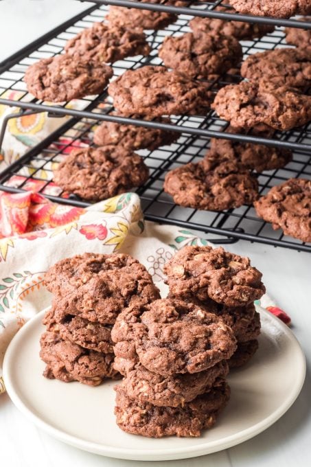 A chocolate twist on a classic oatmeal cookie.