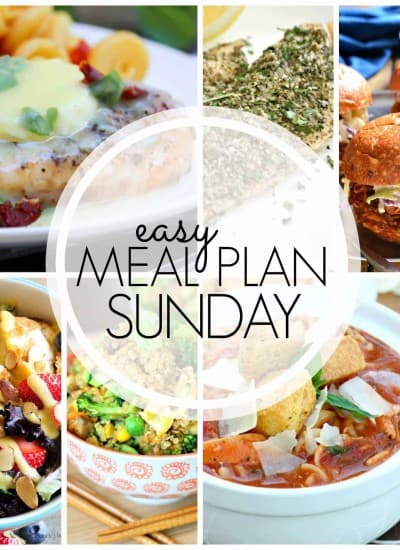 With Easy Meal Plan Sunday Week 64 - six dinners, two desserts and a breakfast recipe will help you remove the guesswork from this week's meal planning.