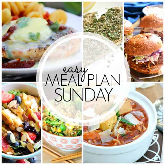 With Easy Meal Plan Sunday Week 64 - six dinners, two desserts and a breakfast recipe will help you remove the guesswork from this week's meal planning.