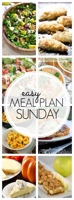 Easy Meal Plan Sunday {Week 66} – these six dinners, two desserts and a breakfast recipe will help you remove the guesswork from this week’s meal planning. Enjoy!