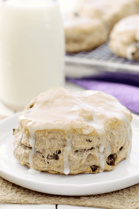 Cinnamon Raisin Biscuits - Love Bakes Good Cakes | Easy Meal Plan Sunday {Week 64}