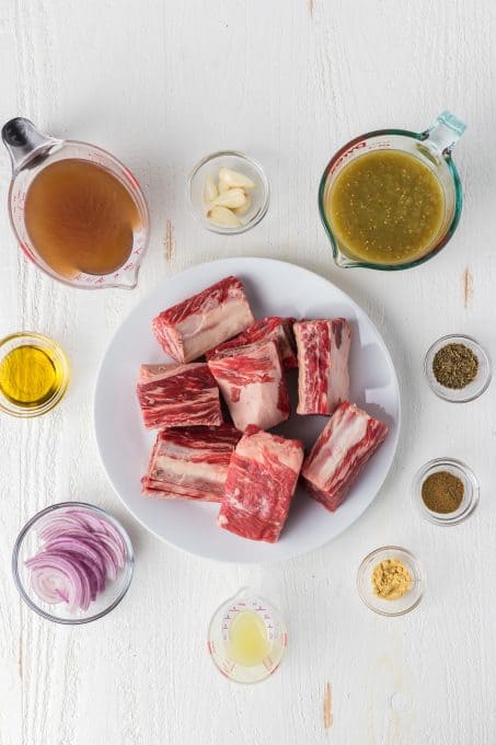 Ingredients for Slow Cooker Beef Chile Verde