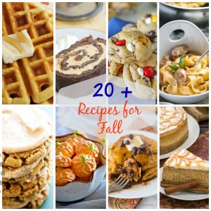 With these 20+ Recipes for Fall from breakfast to dessert and everything in between, this collection is sure to give you all the tastes of the season. Put some smiles on the faces of your family and friends when you make these recipes.