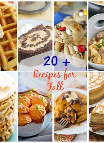With these 20+ Recipes for Fall from breakfast to dessert and everything in between, this collection is sure to give you all the tastes of the season. Put some smiles on the faces of your family and friends when you make these recipes.