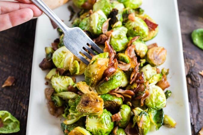 Maple Bacon Brussels Sprouts