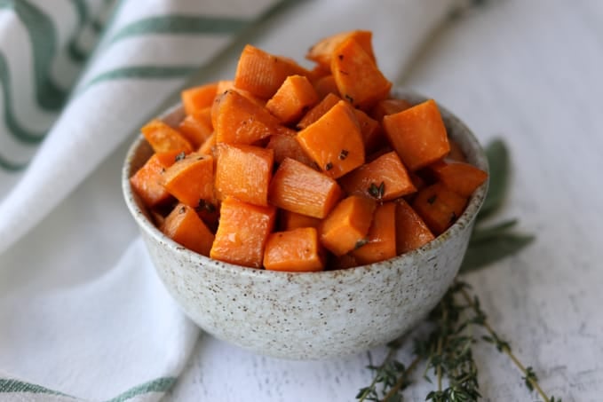 Maple Roasted Sweet Potatoes-image
