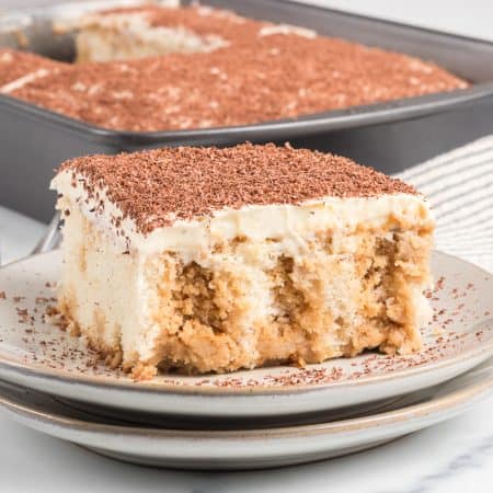 Tiramisu Poke Cake