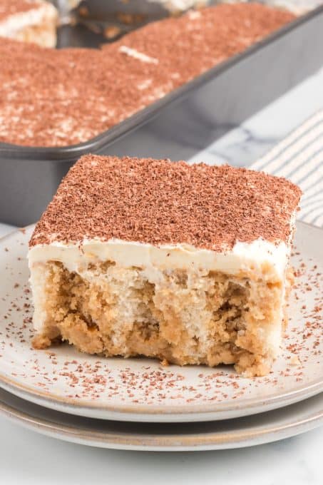 Easy Tiramisu Poke Cake