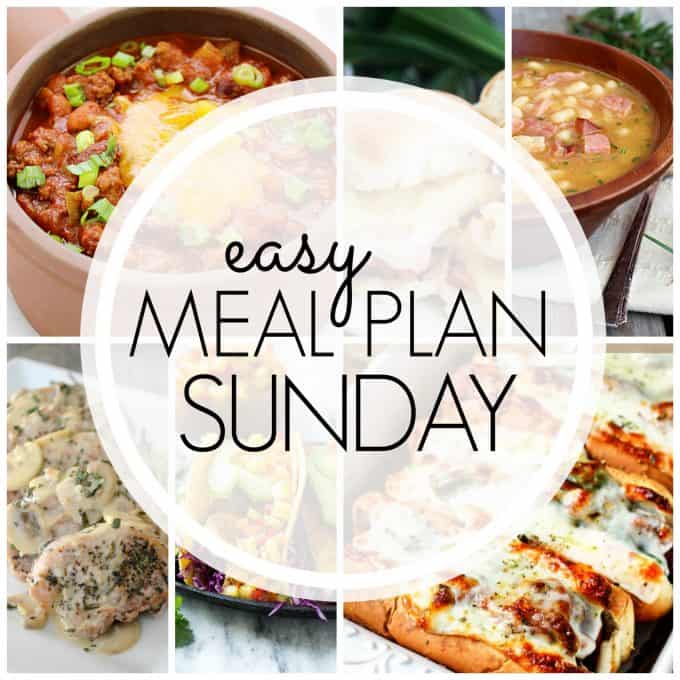 With Easy Meal Plan Sunday Week 68 - six dinners, two desserts and a breakfast recipe will help you remove the guesswork from this week's meal planning.