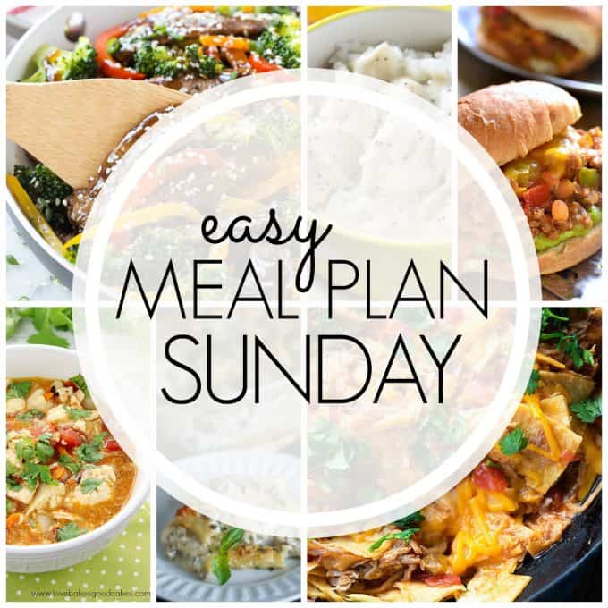 With Easy Meal Plan Sunday Week 69 - six dinners, two desserts and a breakfast recipe will help you remove the guesswork from this week's meal planning.