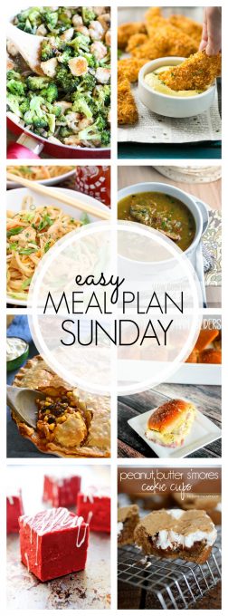 With Easy Meal Plan Sunday Week 71 - six dinners, two desserts and a breakfast recipe will help you remove the guesswork from this week's meal planning.