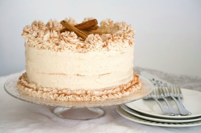Cinnamon Roll Layer Cake - 365 Days of Baking and More
