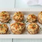 Cream Cheese Stuffed Mushrooms {EASY Appetizer} - 365 Days of Baking