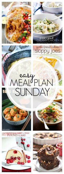 With Easy Meal Plan Sunday Week 74 - six dinners, two desserts and a breakfast recipe will help you remove the guesswork from this week's meal planning.