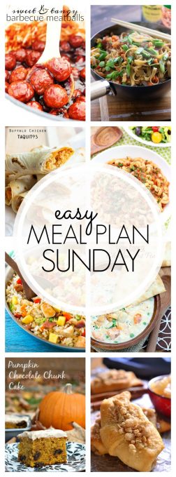 With Easy Meal Plan Sunday Week 73 - six dinners, two desserts and a breakfast recipe will help you remove the guesswork from this week's meal planning.