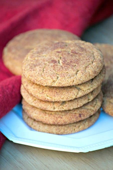 These Ginger Molasses Snickerdoodles are chewy cinnamon sugar cookies with the addition of ginger and molasses - the perfect Snickerdoodle for the holidays!