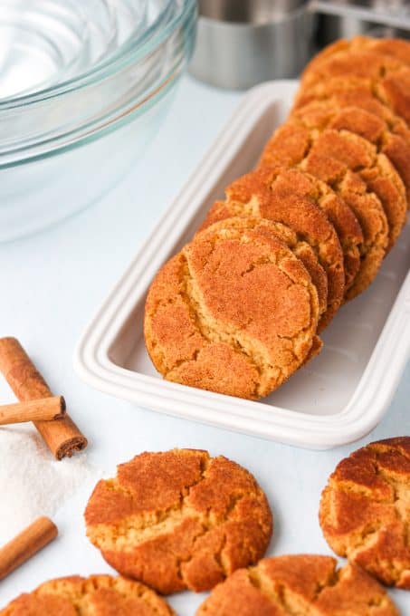 Snickerdoodle Cookies with molasses and ginger.